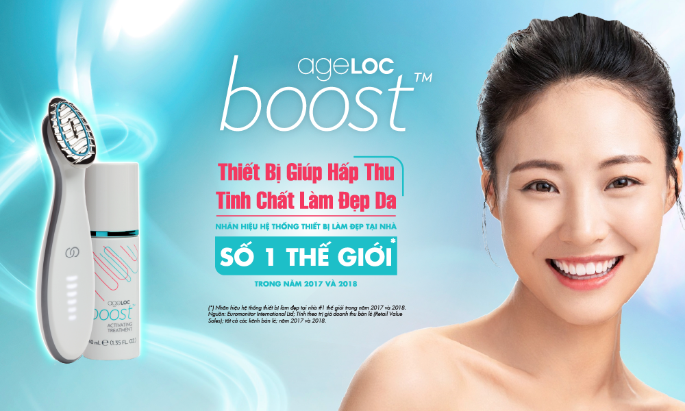 ageLOC Boost device and activating treatment